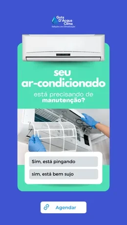 Seu ar precidando de manutenção